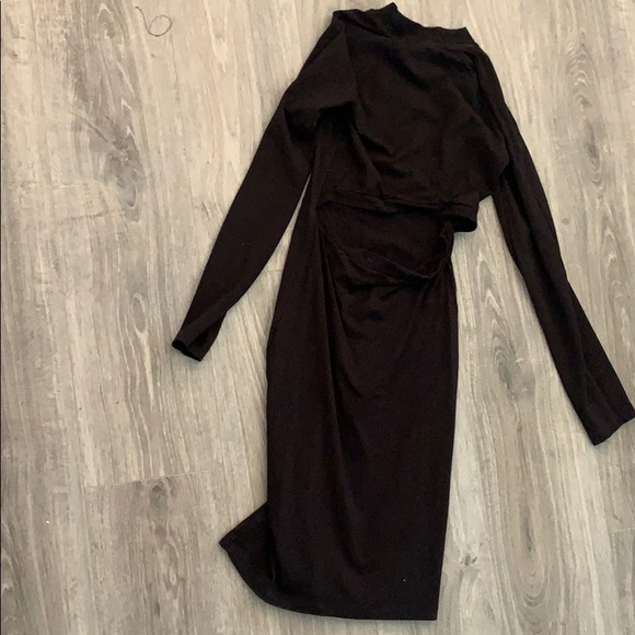 Black puma long sleeve dress - Picture 2 of 3